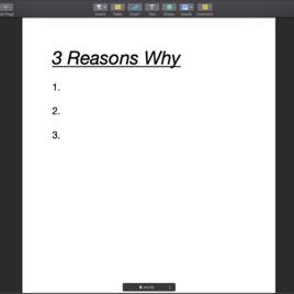 3 Reasons Why