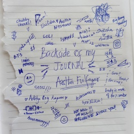Backside Of My Journal