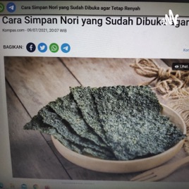 Cara Simpan Nori Yang Sudah Dibuka Agar Tetap Renyah