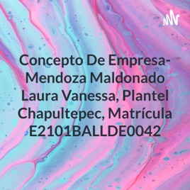 Concepto De Empresa- Mendoza Maldonado Laura Vanessa, Plantel Chapultepec, Matrícula E2101BALLDE0042
