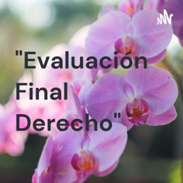 "Evaluación Final Derecho"