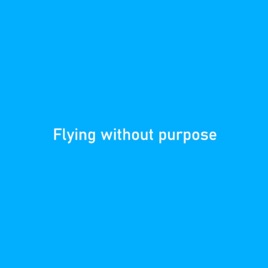 Flying without purpose
