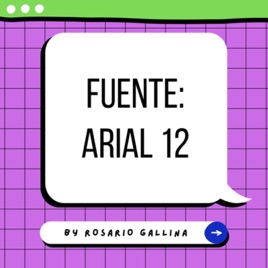 Fuente: Arial 12