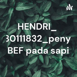 HENDRI_12080111832_penyakit BEF pada sapi