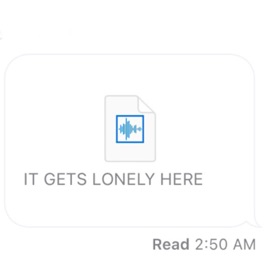 It Gets Lonely Here