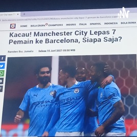 Kacau Manchester City Lepas 7 Pemain Ke Barcelona