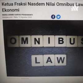 Ketua Fraksi Partai Nilai Omnibus Law Jadi Solusi Hadapi Krisis Ekonomi