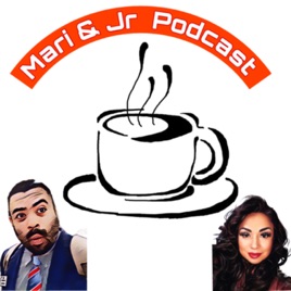 Mari and JR chatting with coffee