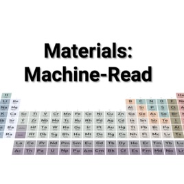 Materials: Machine Read
