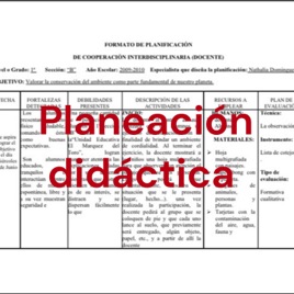 Planeación didáctica