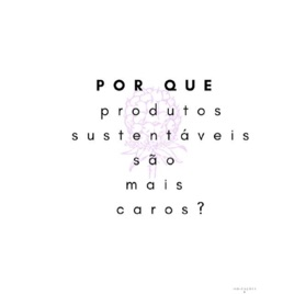 Produtos Sustentáveis e Seus Custo