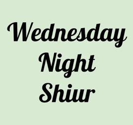 R. Hecht's Wednesday Night Shiur