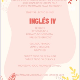 Audio Inglés uso del Presente Perfecto