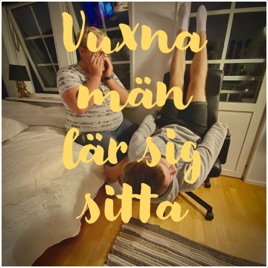 Vuxna män lär sig sitta